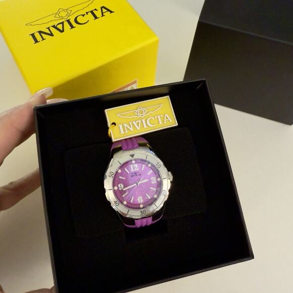 NEW - Invicta Angel Halo Women's Watch - 38mm, Purple (24123) NEW- IN BOX*1 LEFT - Picture 1 of 13